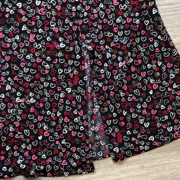 Loft Heart Side Slit Midi Skirt - Picture 4 of 8